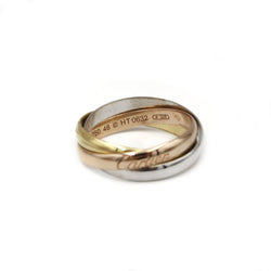 Bague Alliance CARTIER "Trinity" en trois ors - Castafiore