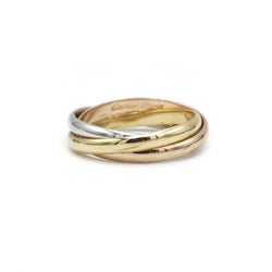 Bague Alliance CARTIER "Trinity" en trois ors - Castafiore