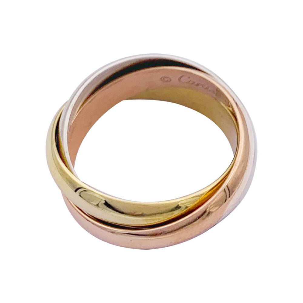 Bague Alliance CARTIER "Trinity" en trois ors - Castafiore