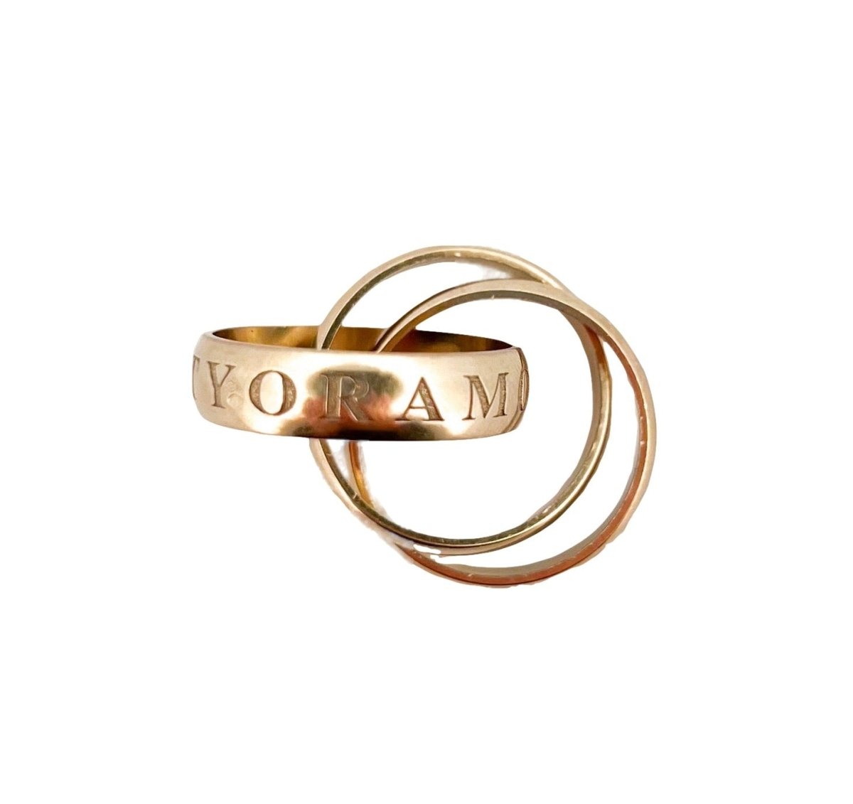 Bague Alliance CARTIER "Trinity" en trois ors - Castafiore