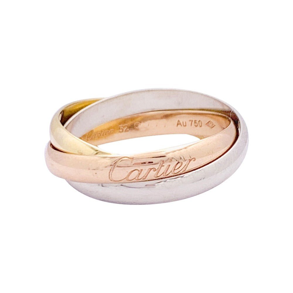 Bague Alliance CARTIER "Trinity" en trois ors - Castafiore