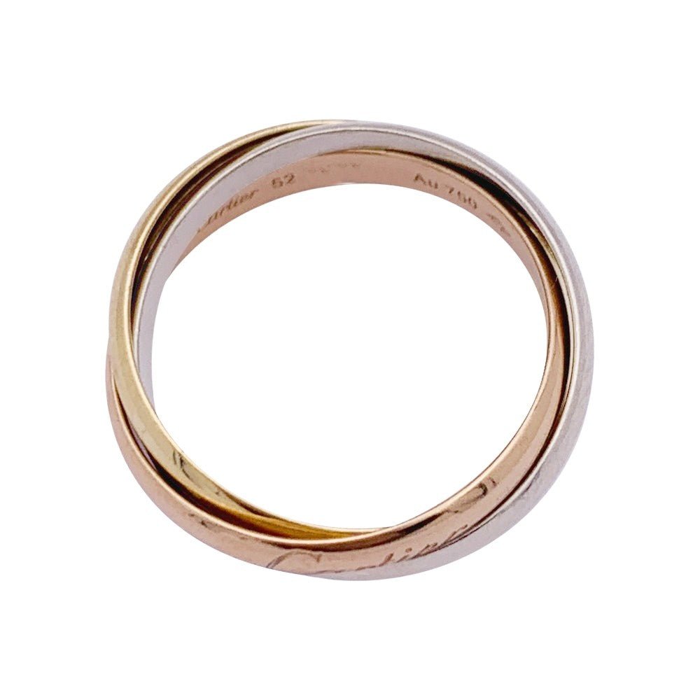 Bague Alliance CARTIER "Trinity" en trois ors - Castafiore