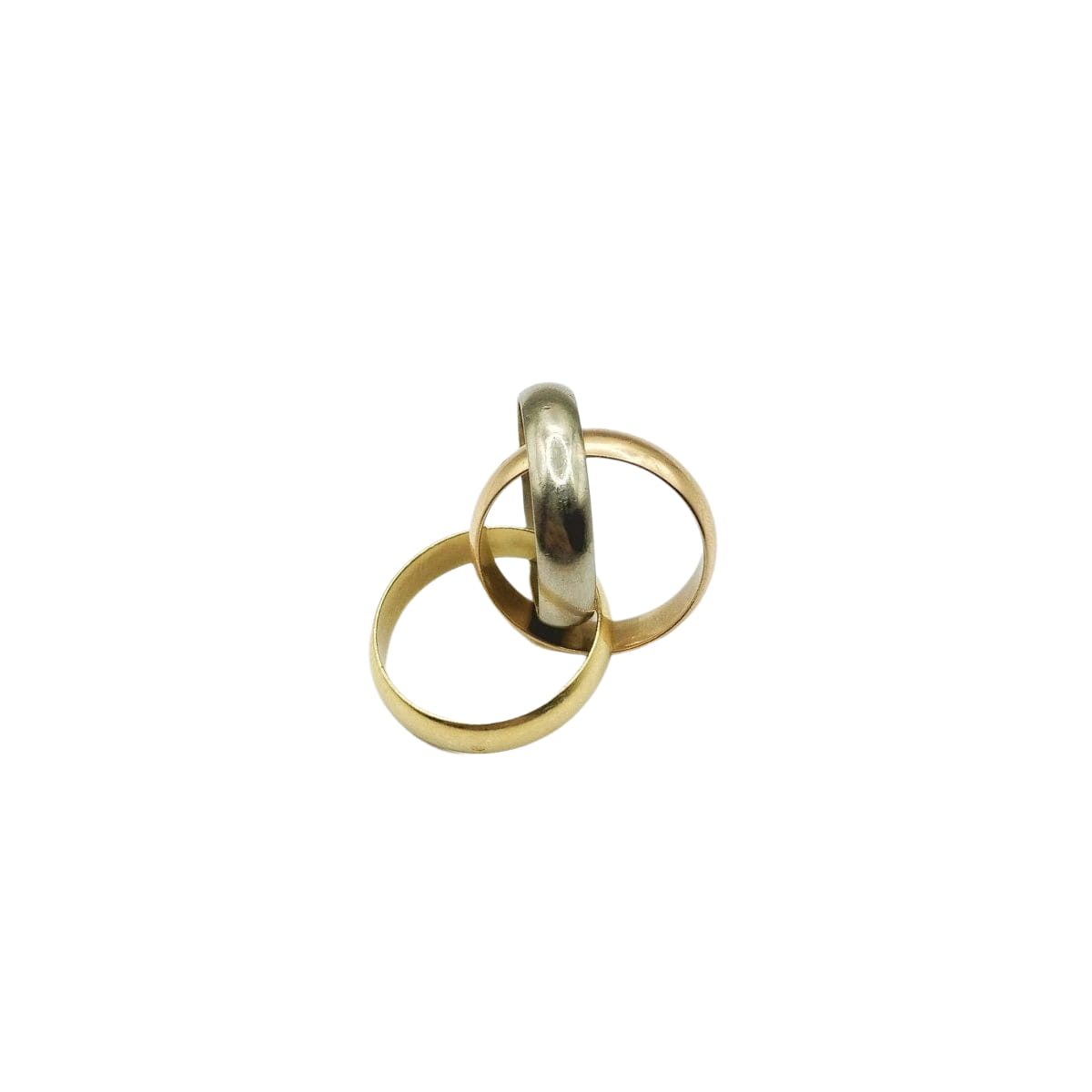 Bague Alliance CARTIER "Trinity" en trois ors - Castafiore
