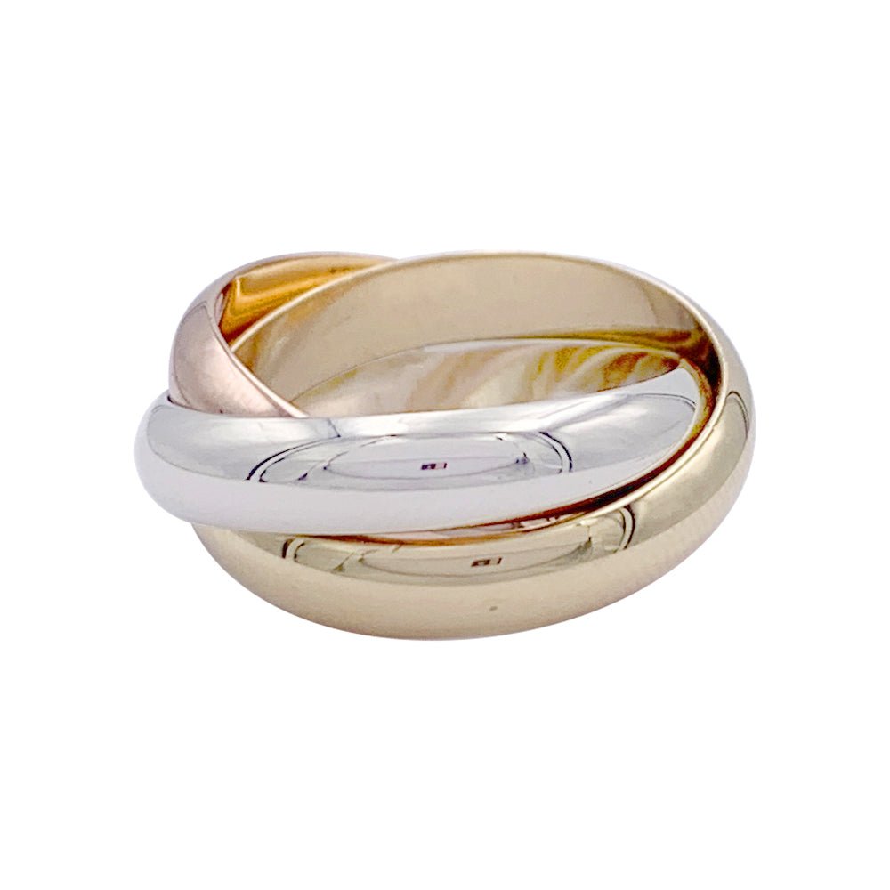 Bague Alliance CARTIER "Trinity" en trois ors - Castafiore