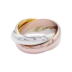Bague Alliance CARTIER "Trinity" en trois ors - Castafiore
