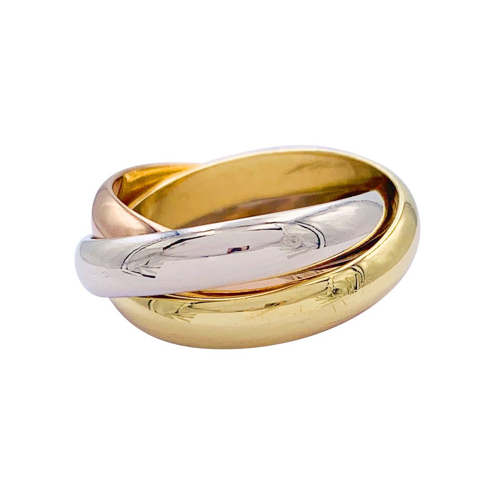 Bague Alliance CARTIER "Trinity" en trois ors - Castafiore
