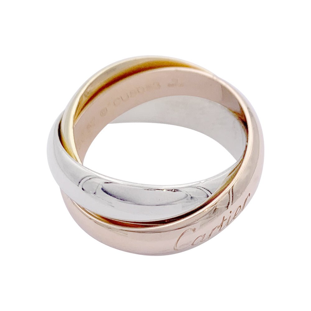 Bague Alliance CARTIER "Trinity" en trois ors - Castafiore