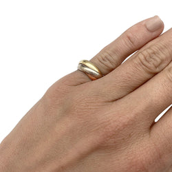Bague Alliance CARTIER "Trinity" en trois ors - Castafiore
