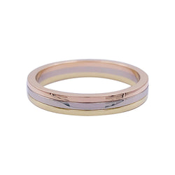 Bague Alliance CARTIER "Vendôme Louis Cartier" en trois ors - Castafiore
