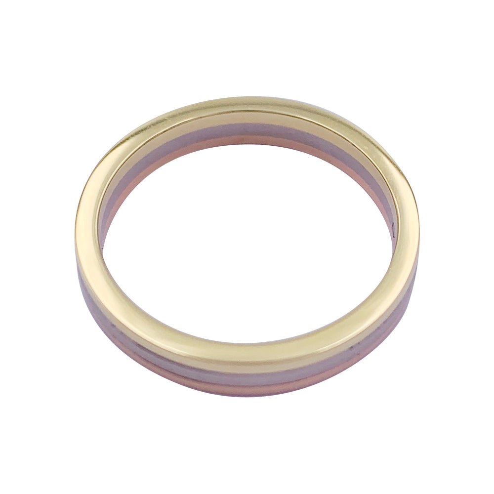 Bague Alliance CARTIER "Vendôme Louis Cartier" en trois ors - Castafiore