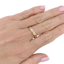 Bague Alliance CARTIER "Vendôme Louis Cartier" en trois ors - Castafiore