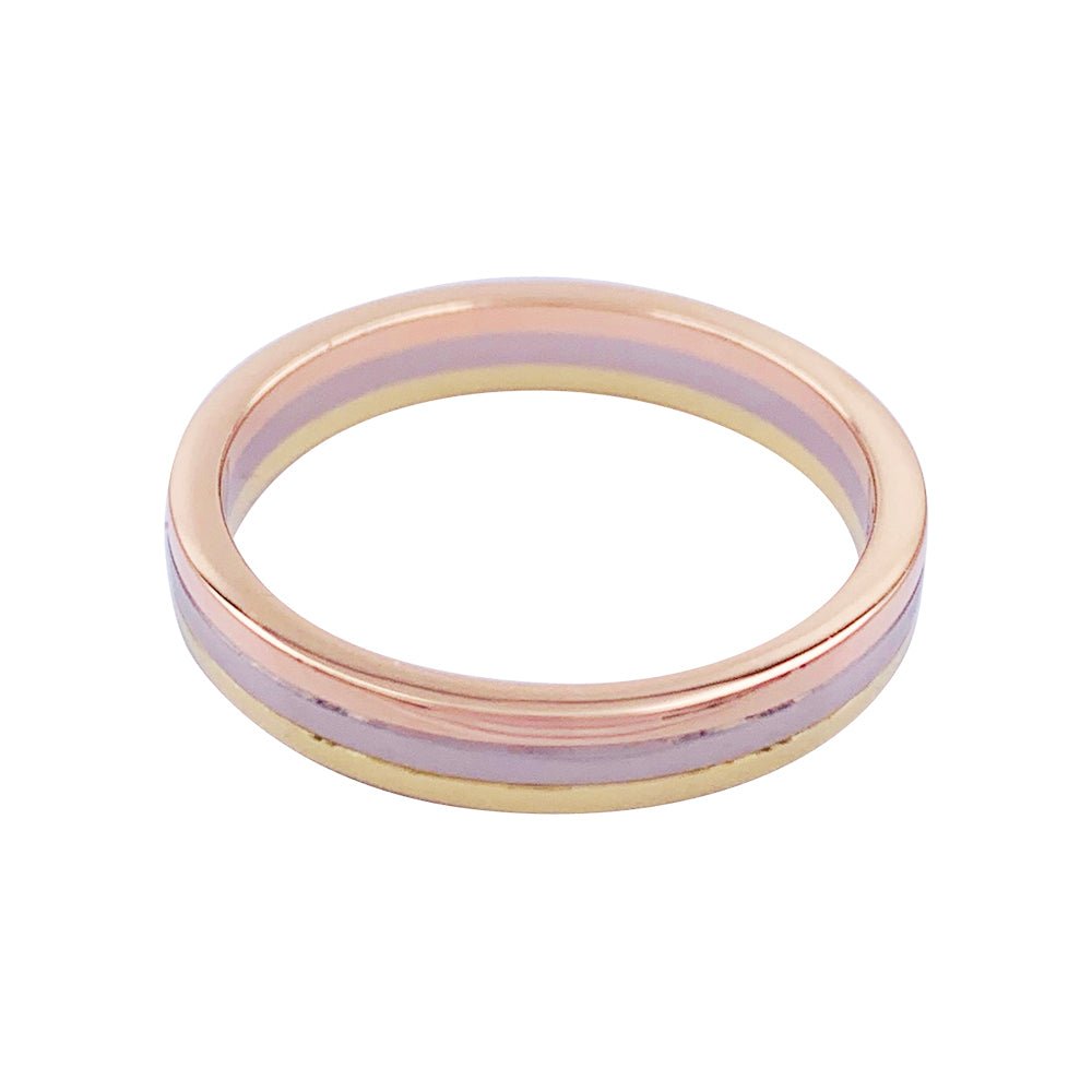 Bague Alliance CARTIER "Vendôme Louis Cartier" en trois ors - Castafiore