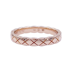 Bague alliance Chanel, "Coco Crush", or rose. - Castafiore