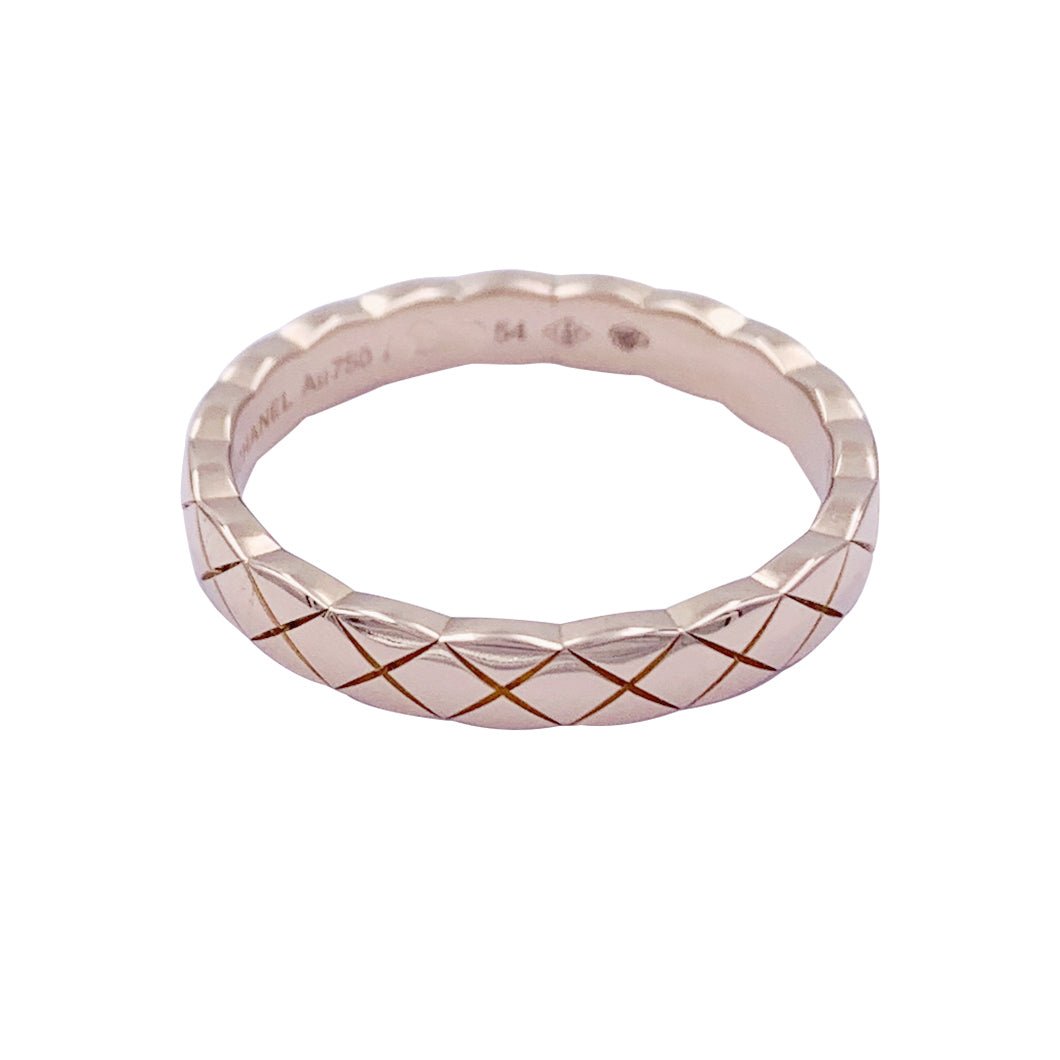 Bague alliance Chanel, "Coco Crush", or rose. - Castafiore