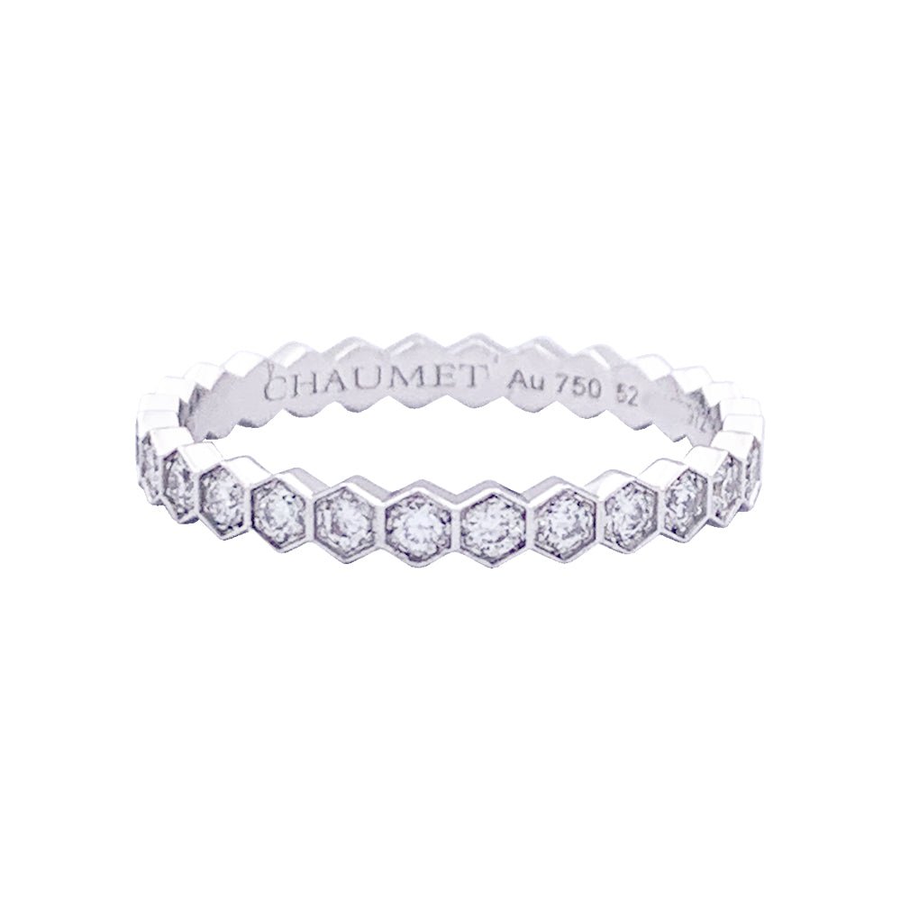 Bague Alliance CHAUMET "Bee my Love" en or blanc et diamants - Castafiore
