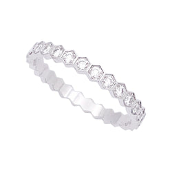 Bague Alliance CHAUMET "Bee my Love" en or blanc et diamants - Castafiore