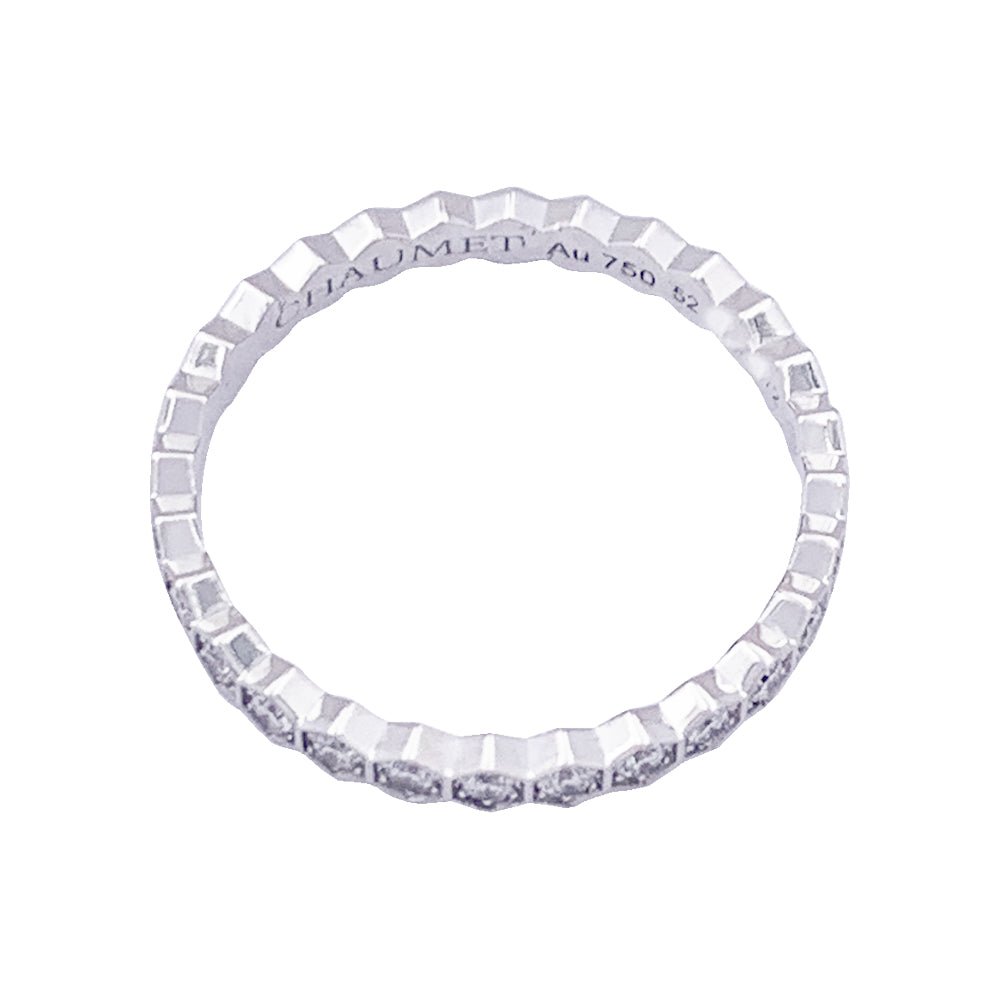 Bague Alliance CHAUMET "Bee my Love" en or blanc et diamants - Castafiore