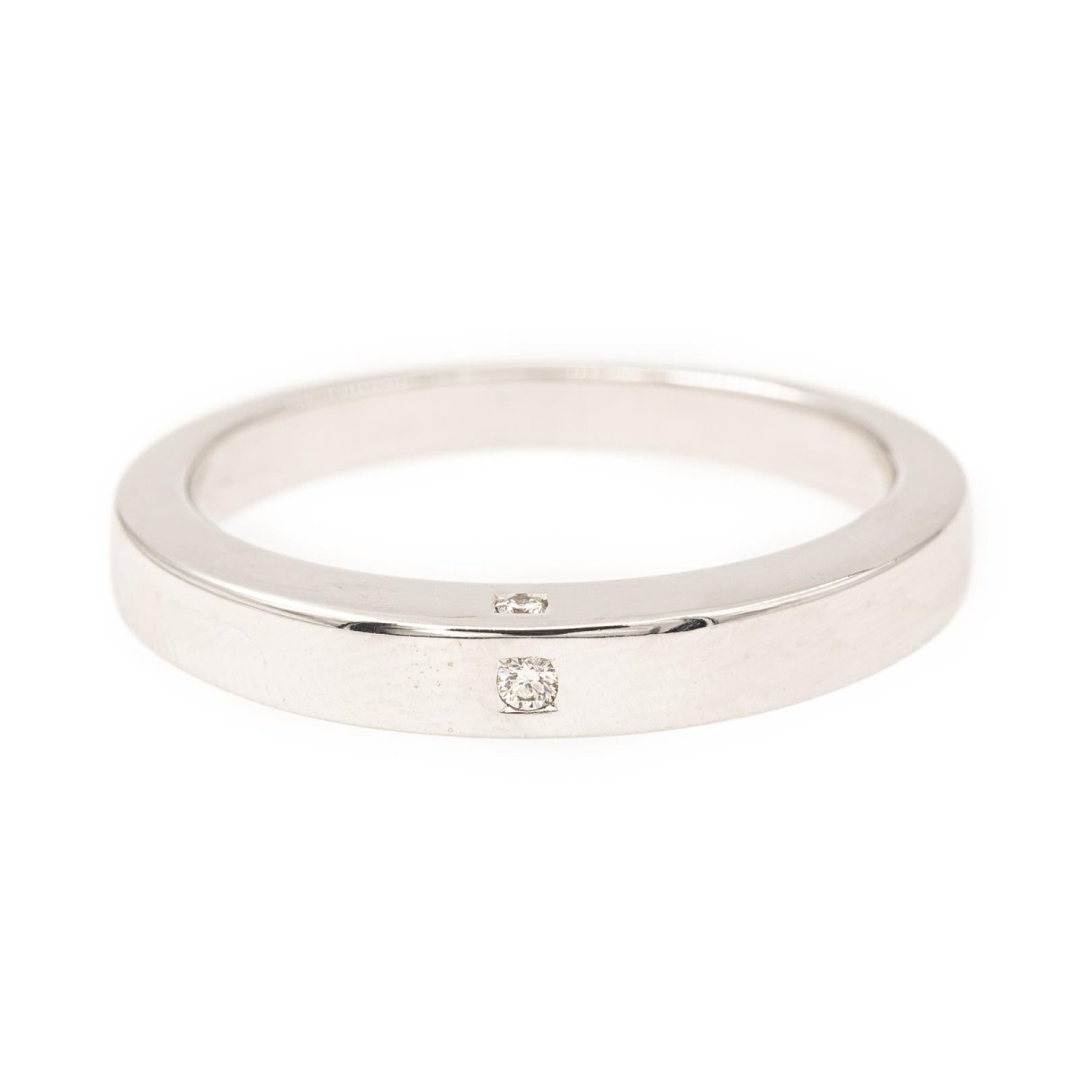 Bague Alliance en or blanc et diamant - Castafiore