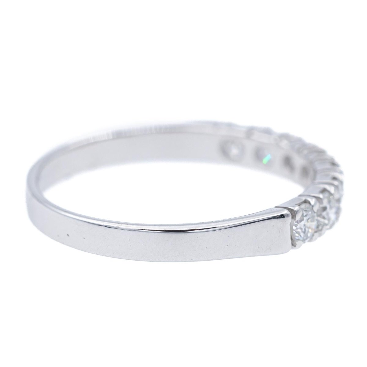 Bague Alliance en or blanc et diamants - Castafiore