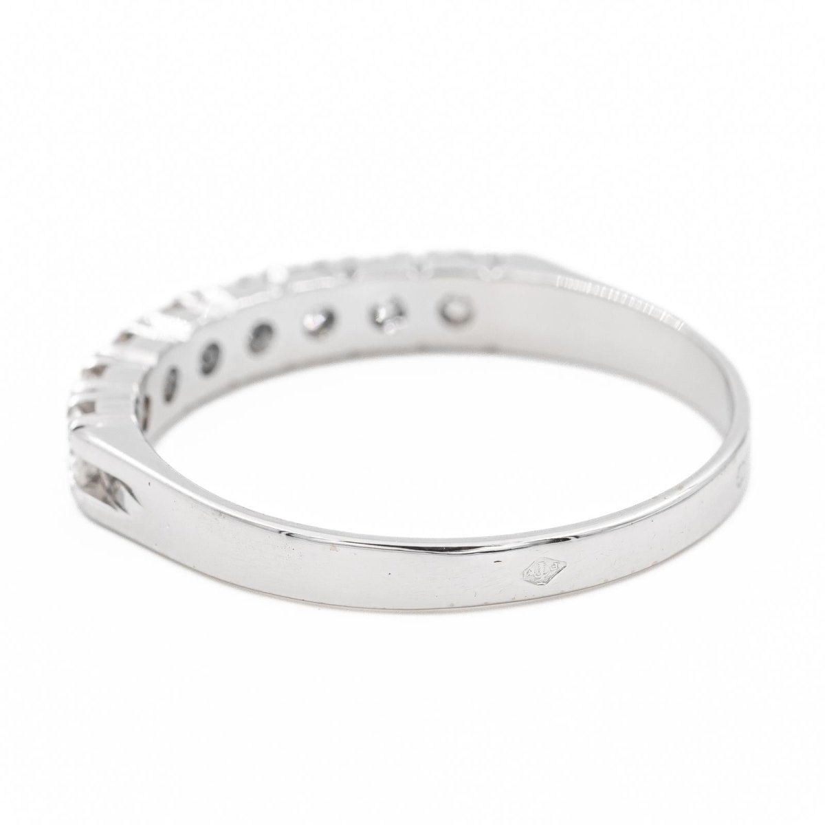 Bague Alliance en or blanc et diamants - Castafiore