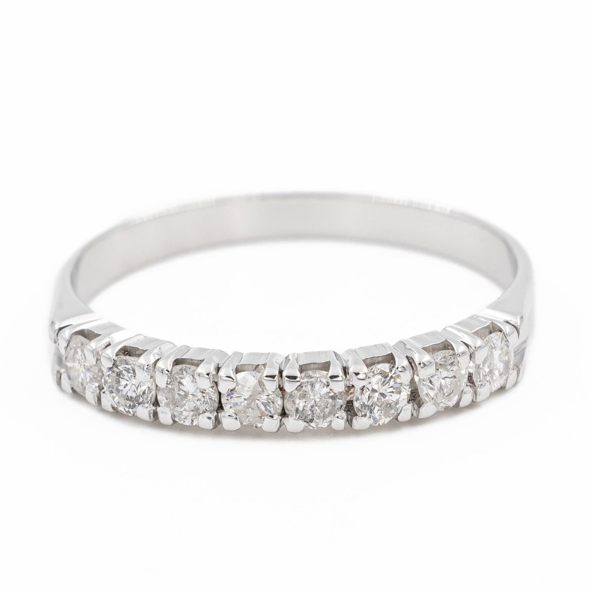 Bague Alliance en or blanc et diamants - Castafiore