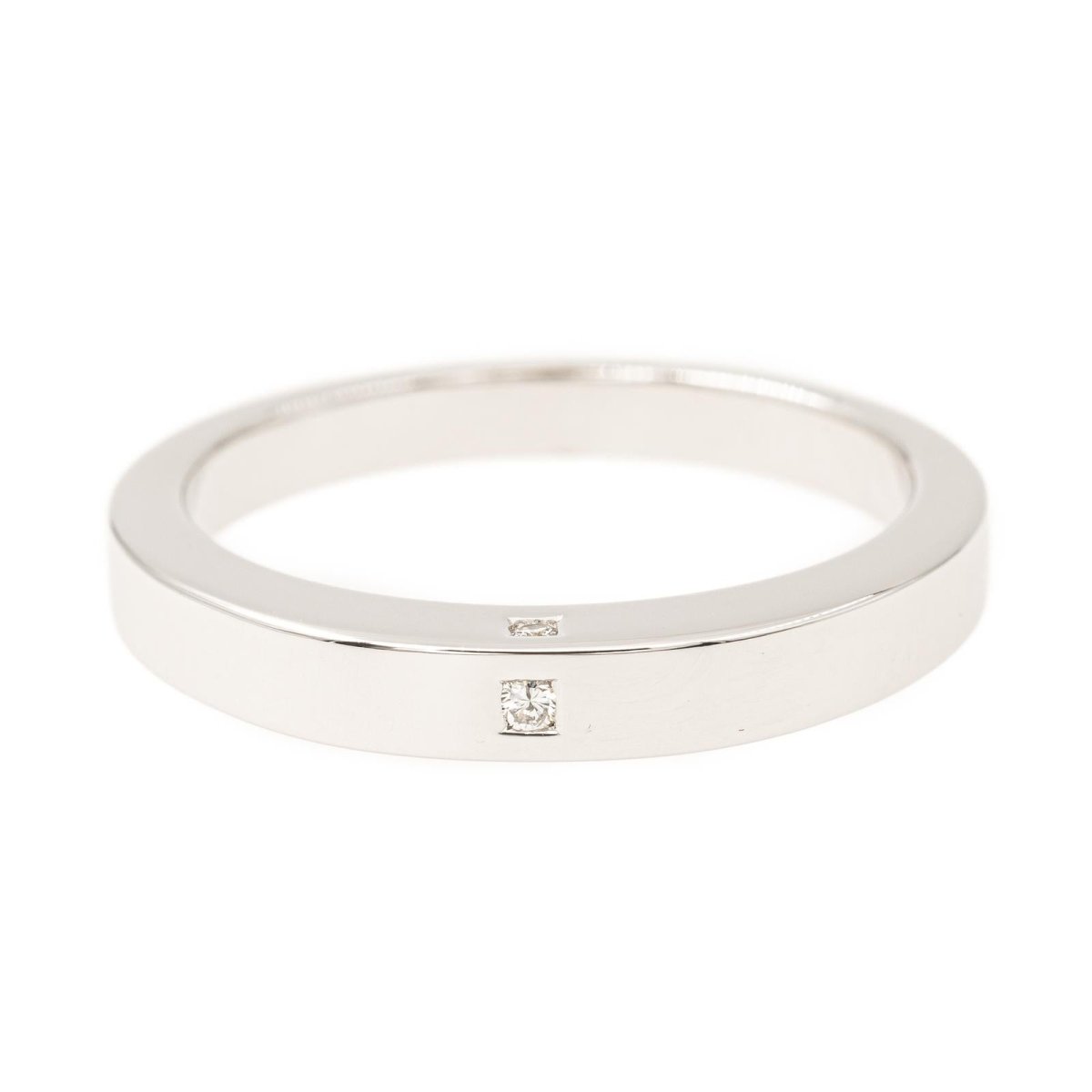 Bague Alliance en or blanc et diamants - Castafiore