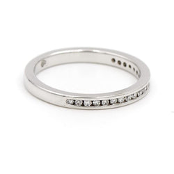 Bague Alliance en or blanc et diamants - Castafiore