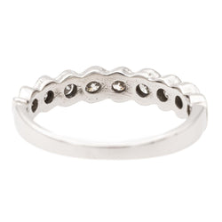 Bague Alliance en or blanc et diamants - Castafiore