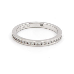 Bague Alliance en or blanc et diamants - Castafiore