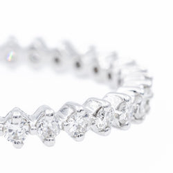 Bague Alliance en or blanc et diamants - Castafiore