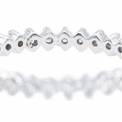 Bague Alliance en or blanc et diamants - Castafiore