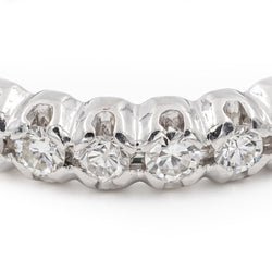 Bague Alliance en or blanc et diamants - Castafiore