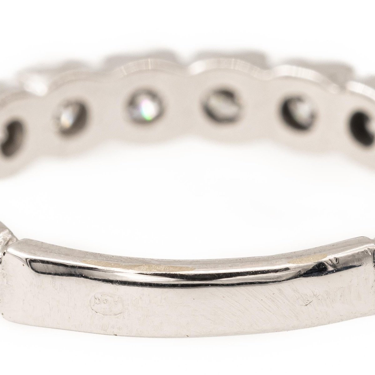 Bague Alliance en or blanc et diamants - Castafiore