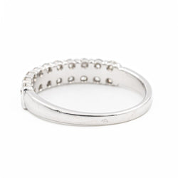 Bague Alliance en or blanc et diamants - Castafiore