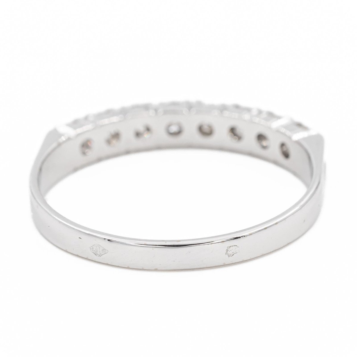 Bague Alliance en or blanc et diamants - Castafiore