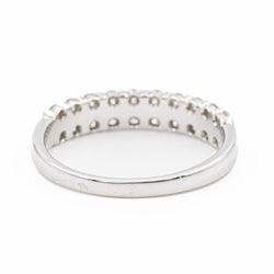 Bague Alliance en or blanc et diamants - Castafiore