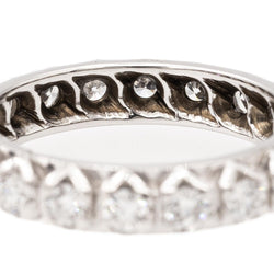 Bague Alliance en or blanc et diamants - Castafiore