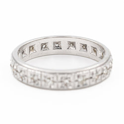 Bague Alliance en or blanc et diamants - Castafiore