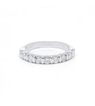 Bague Alliance en or blanc et diamants - Castafiore