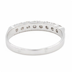 Bague Alliance en or blanc et diamants - Castafiore
