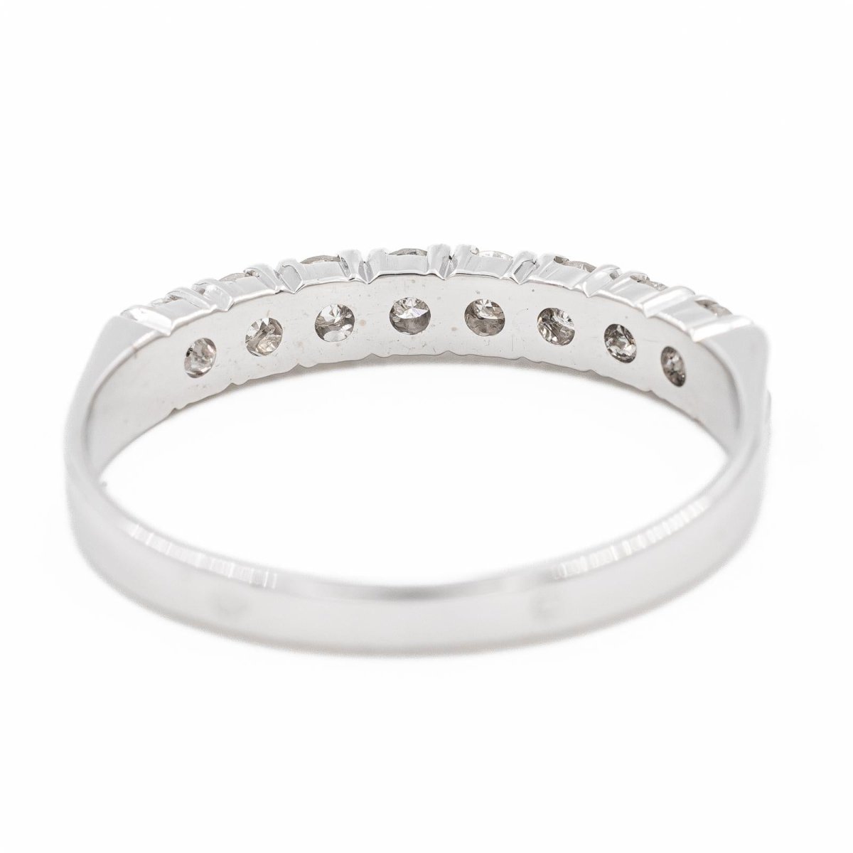 Bague Alliance en or blanc et diamants - Castafiore