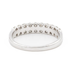 Bague Alliance en or blanc et diamants - Castafiore