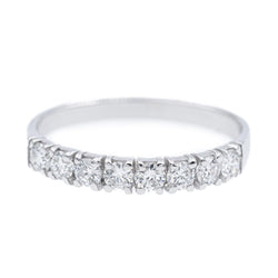 Bague Alliance en or blanc et diamants - Castafiore