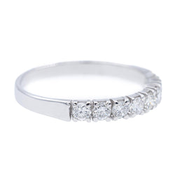 Bague Alliance en or blanc et diamants - Castafiore