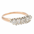 Bague Alliance en or blanc, or rose et diamants - Castafiore