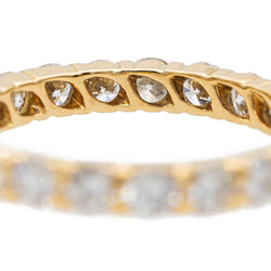 Bague Alliance en or jaune et diamants - Castafiore