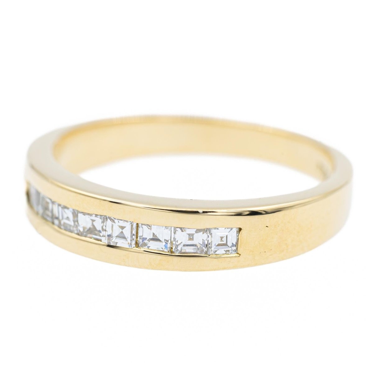 Bague Alliance en or jaune et diamants - Castafiore