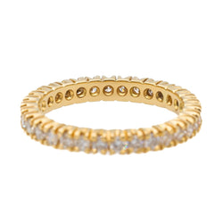 Bague Alliance en or jaune et diamants - Castafiore