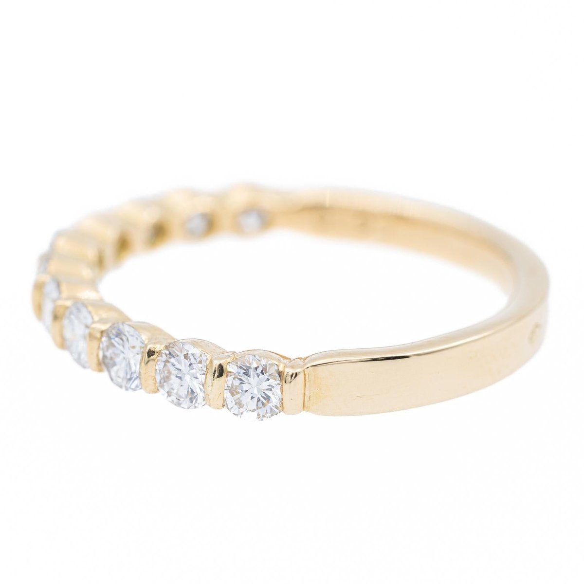 Bague Alliance en or jaune et diamants - Castafiore