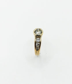 Bague Alliance en or jaune et diamants - Castafiore